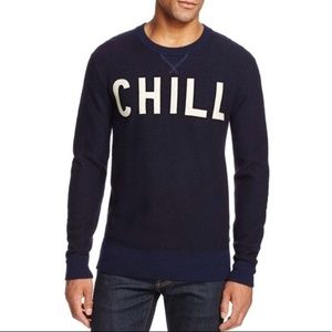 Scotch & Soda CHILL Navy Crew Neck Wool Sweater